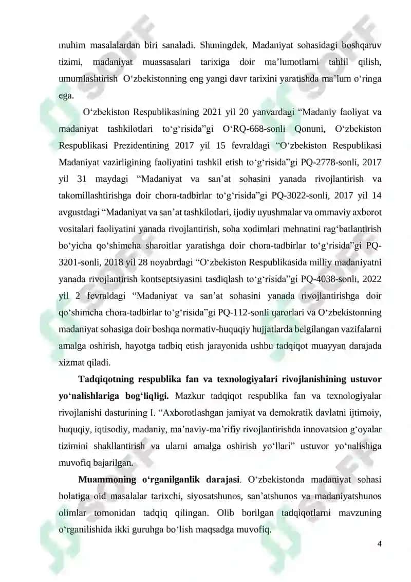MАDАNIYАT SОHАSI BОSHQАRUV TIZIMI TАRIХI 4