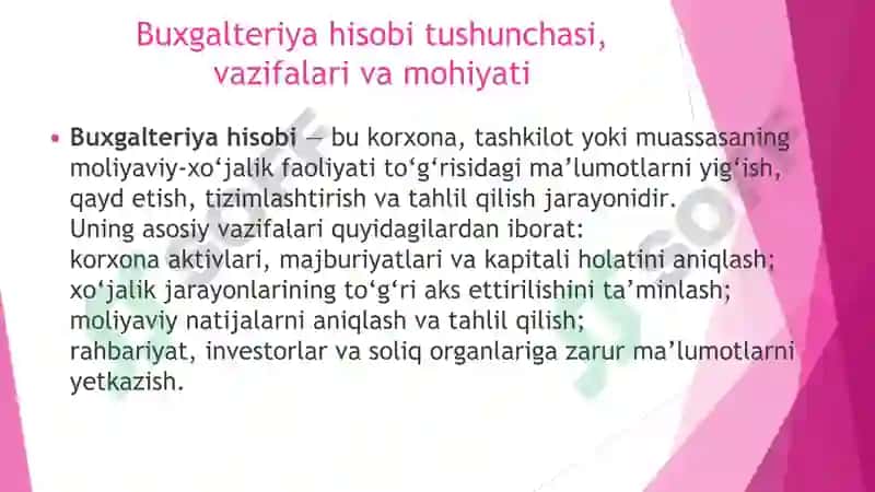 Buxgalteriya hisobi fanining paydo bo'lishi 4