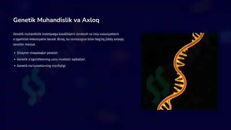 Bioetika-bioaxloq va uning 4