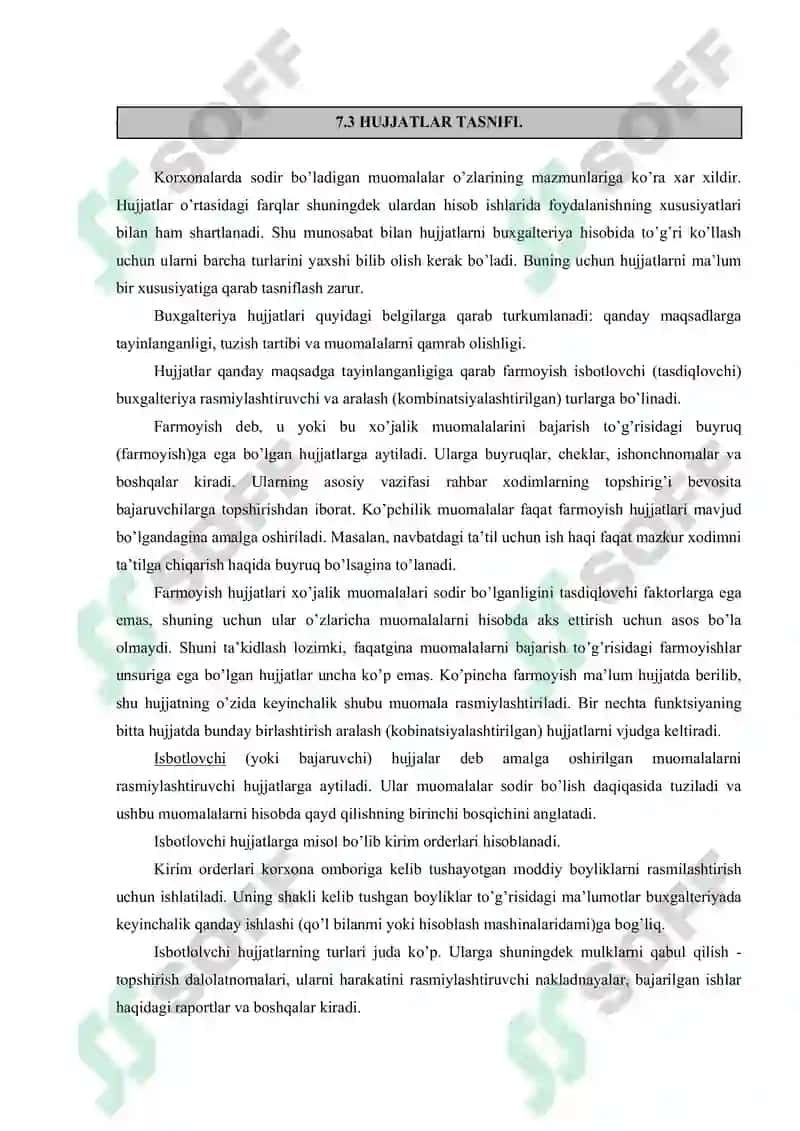 Hujjatlashtirish va inventarizatsiya 4