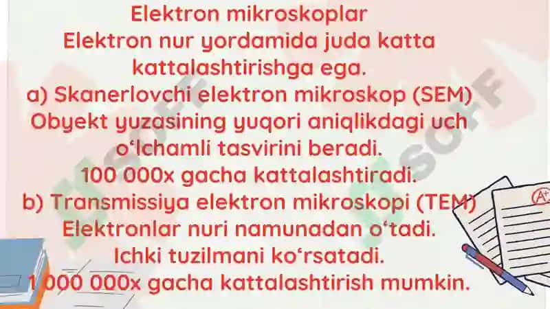 Mikroskop xillari, u bilan ishlash va foydalanish texnikasi bilan tanishish 4