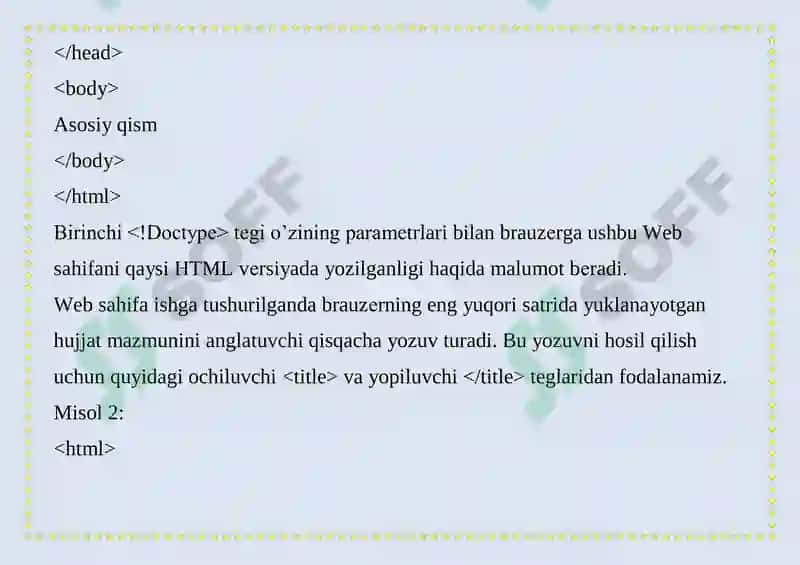 HTML DASTIRIDA “MEN SHIFOKORMAN” PORTFOLIOSINI YARATISH 4