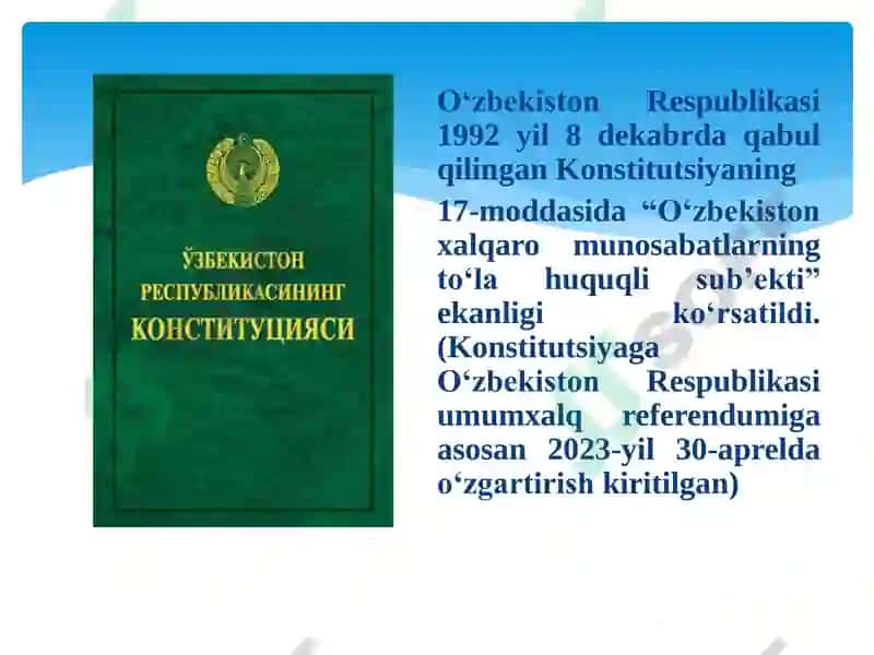 O‘zbekiston Respublikasi Tashqi Siyosati 4