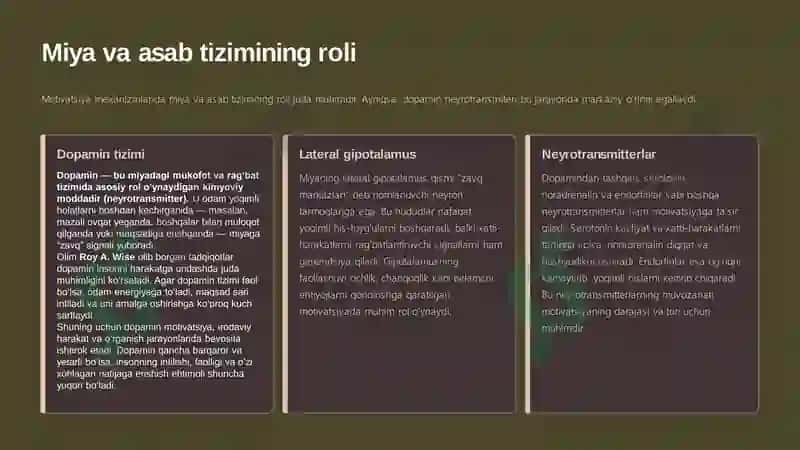 Motivatsiyaning psixofiziologik mexanizmlari 4
