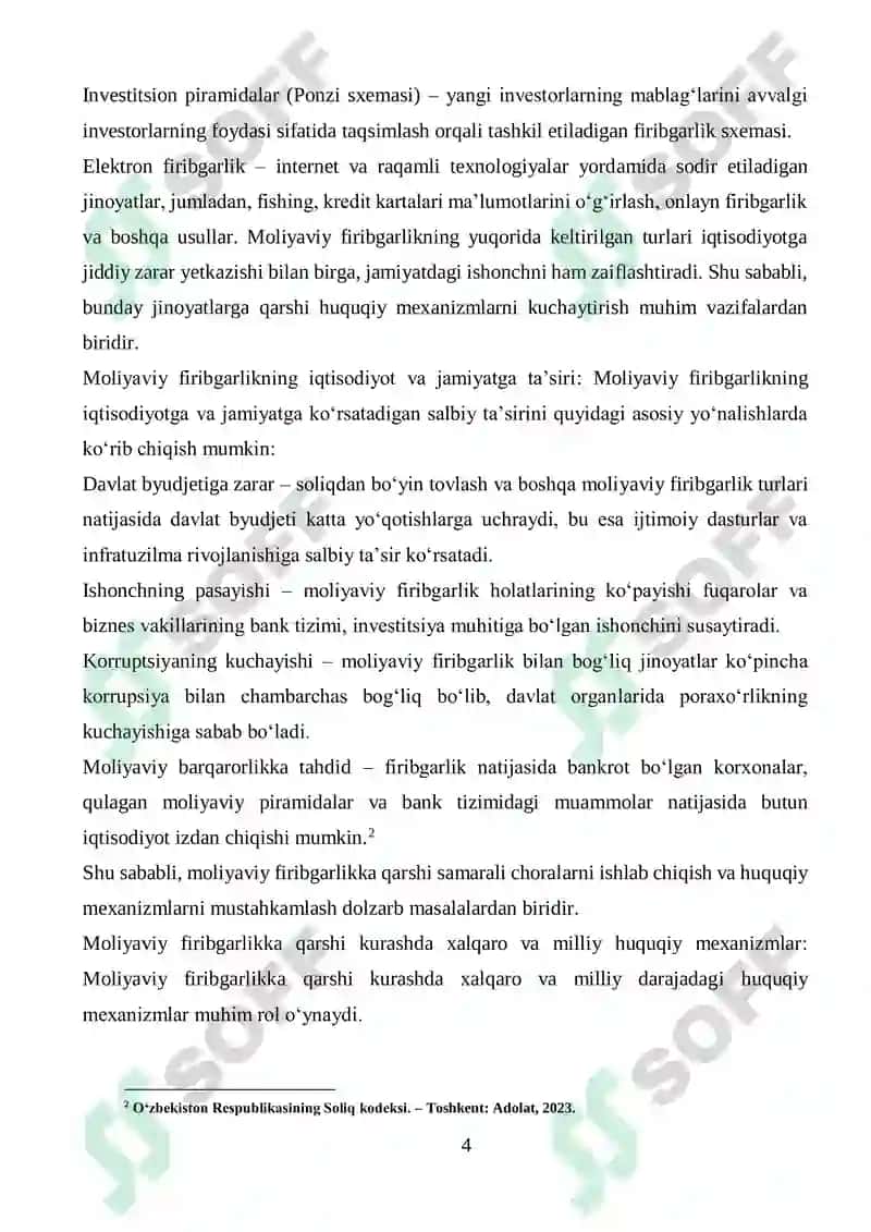 Moliyaviy firibgarlik va unga qarshi kurash 4
