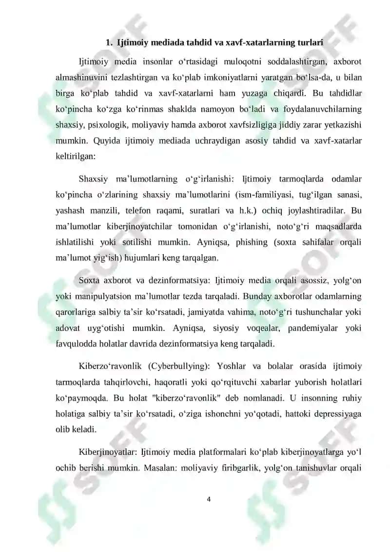 Ijtimoiy mediada taxdid va xavf-xatarlar 4