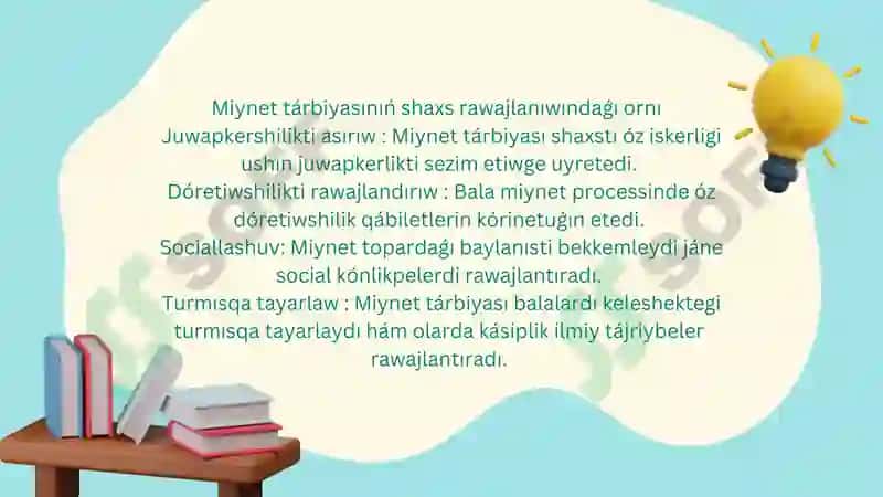 Miynet tárbiyası 4