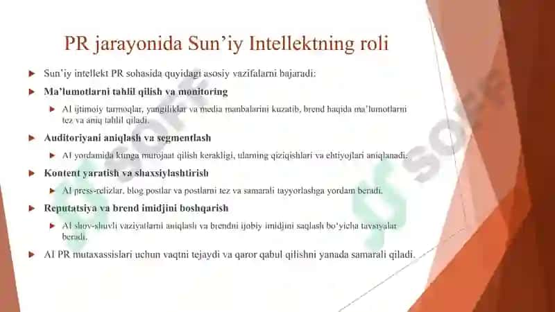 PR va sun’iy intellekt 4