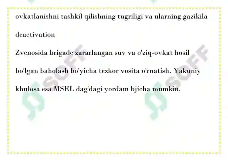 OQQ QO'LLANILGAN SHAROITDA OVQAT MAHSULOTLARINI SAQLASH, TASHISH, ISSIQ 4