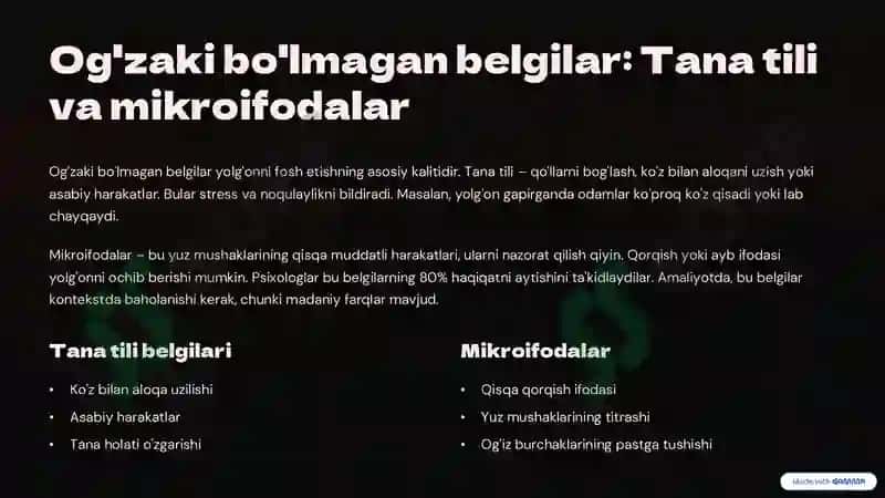 Yolg'on psixologiyasi va uni fosh etish: Umumiy ko'rib chiqish 4
