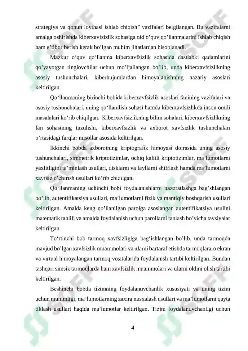 Kiberxavfsizlik asoslari 4