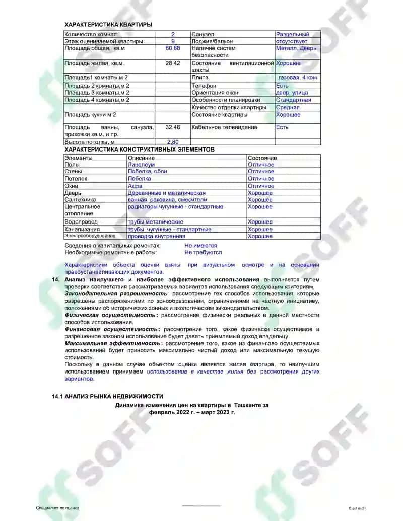 Расчет рыночной стоимости недвижимости 4
