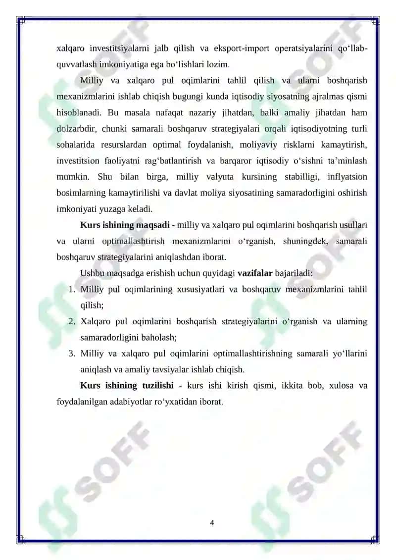 Milliy va xalqaro pul oqimlarini samarali boshqarish va optimallashtirish yo‘llari 4