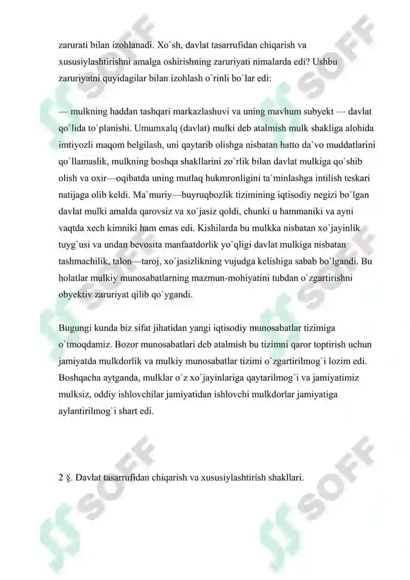 Mulkni Davlat Tasarrufidan Chiqarish 5