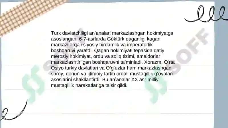 Oʻzbekiston mustaqillik gʻoyalarining tarixiy asoslari 5