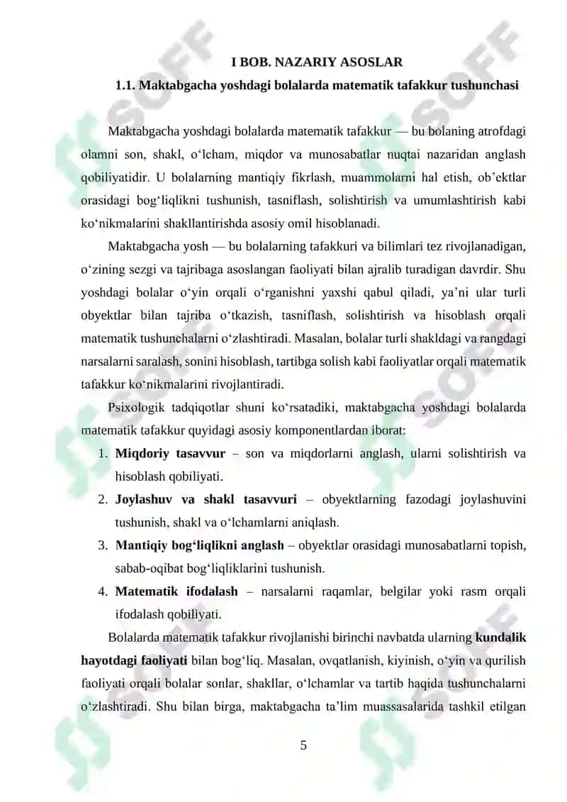 Maktabgacha yoshdagi bolalarning matematik tafakkurini rivojlantirishda axborot texnologiyalaridan foydalanish 5