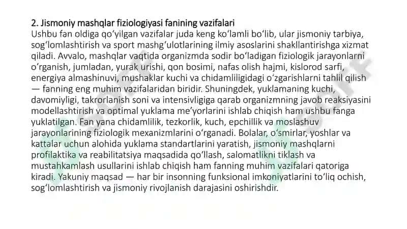 Jismoniy Mashqlar Fiziologiyasi 5