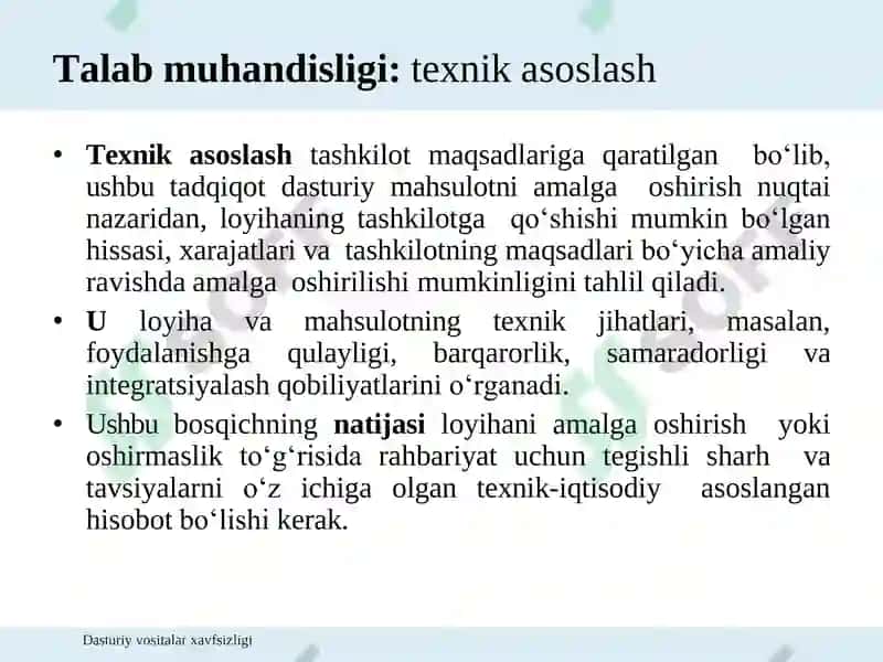 Dasturiy vositalar xavfsizligi 5