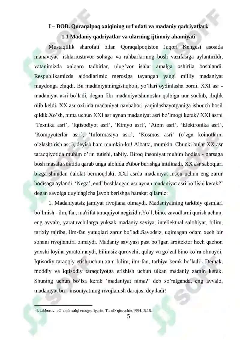 Qoraqalpoq xalqining urf odati va madaniy qadriyatlari 5
