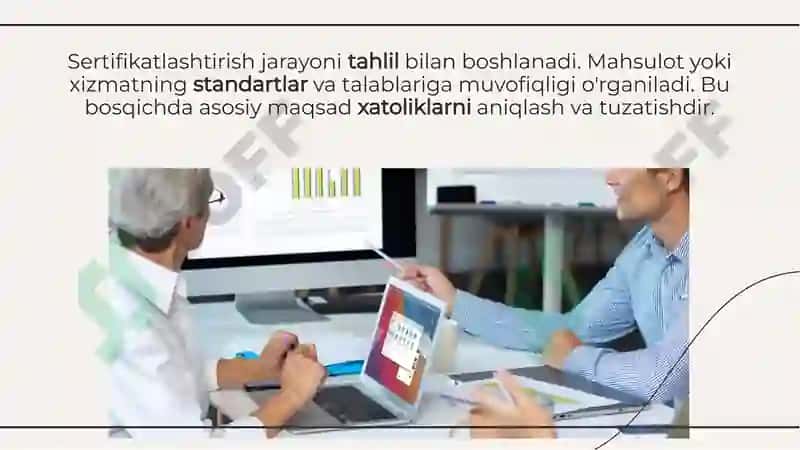 Mahsulot va xizmat ko'rsatishni sertifikatlashtirishga doir xujjatlarni rasmiylashtirish 5