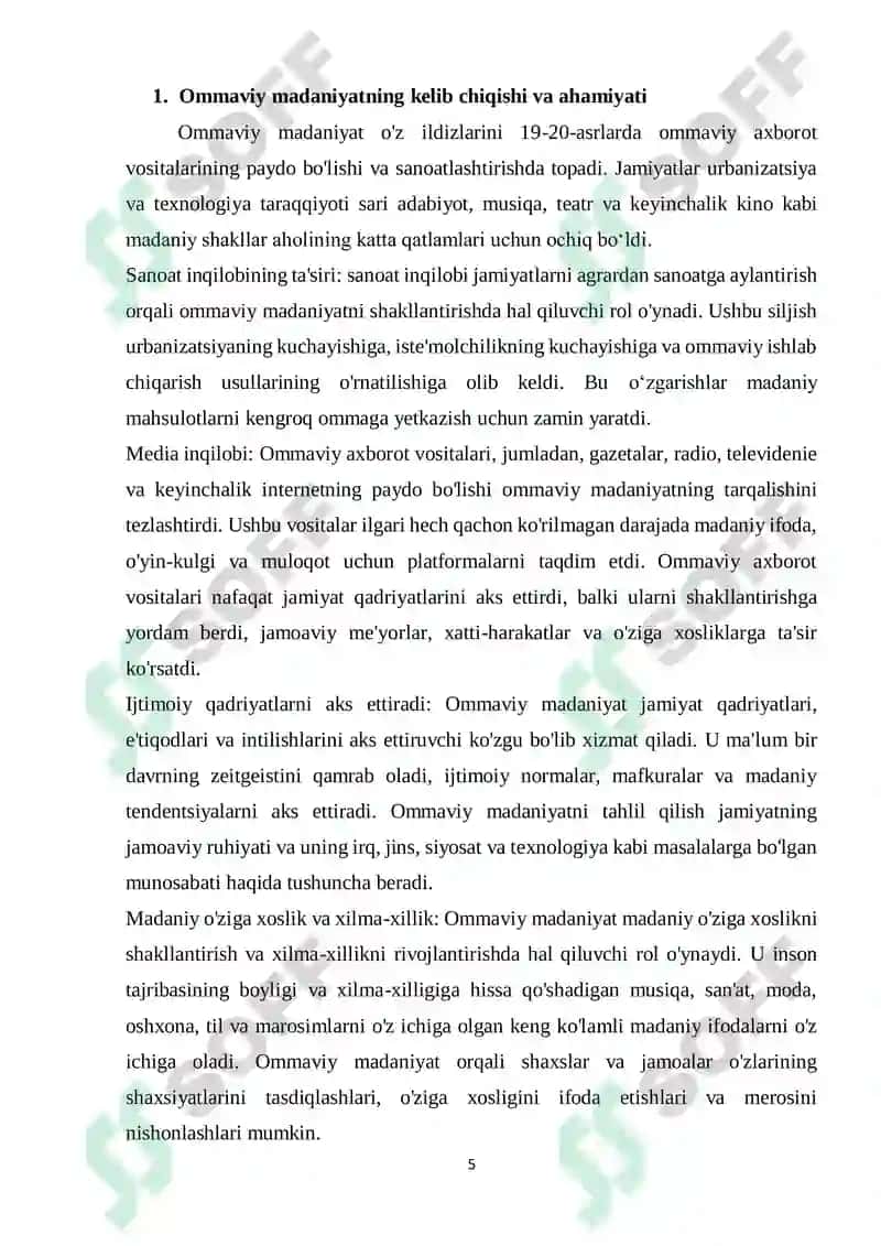 OMMAVIY MADANIYATNING SHAKLLANISH TARIXI 5