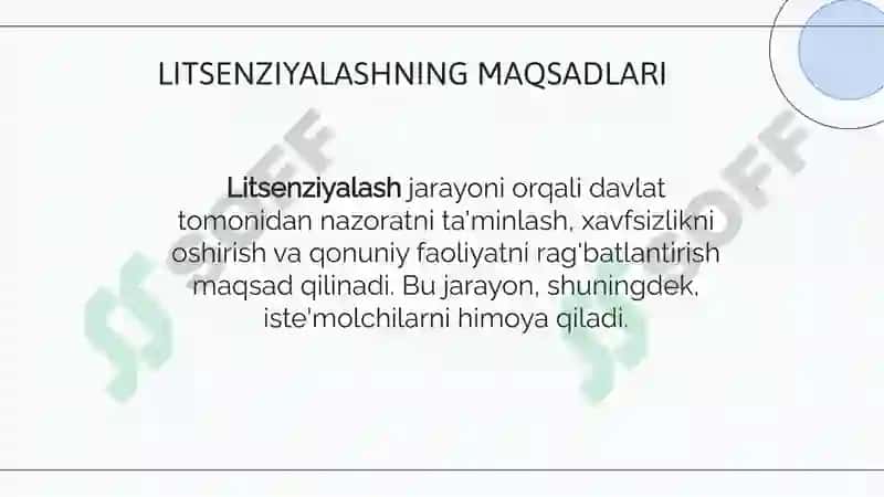 Sertifikatlashtirish va litsenziyalash bo'yicha asosiy tushunchalar 5