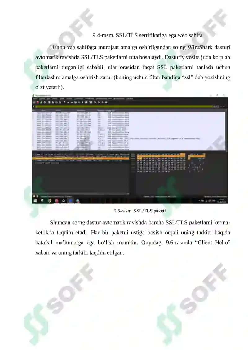 Wireshark ilovasi yordamida SSL paketini tahlili 5