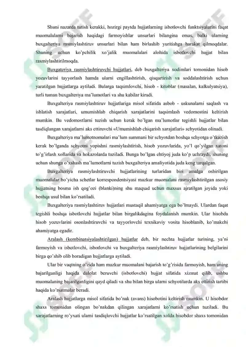 Hujjatlashtirish va inventarizatsiya 5