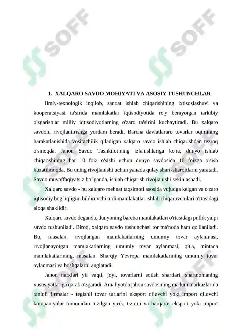 Xalqaro savdo 5