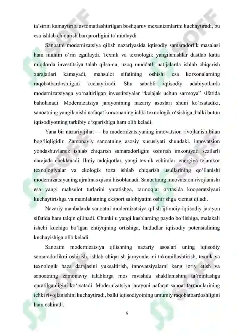 Sanoatni modernizatsiya qilish va diversifikatsiya strategiyasi 5