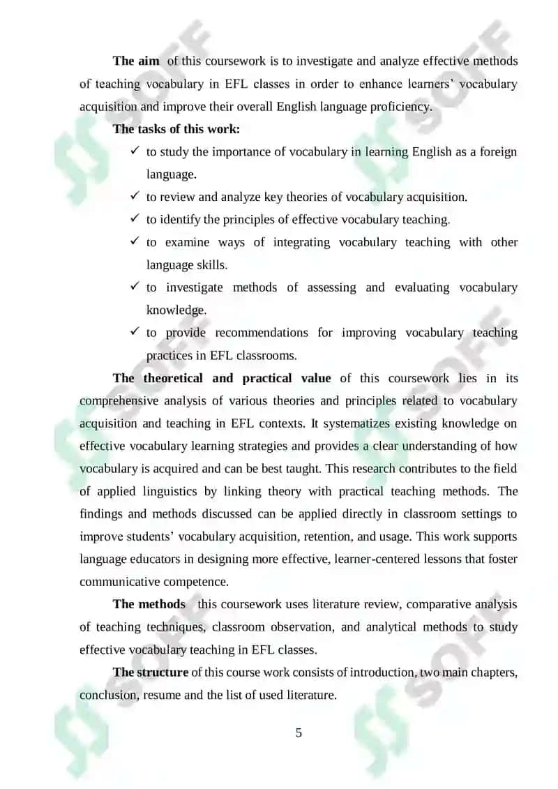 Effective Methods of Teaching Vocabulary in EFL Classes 5