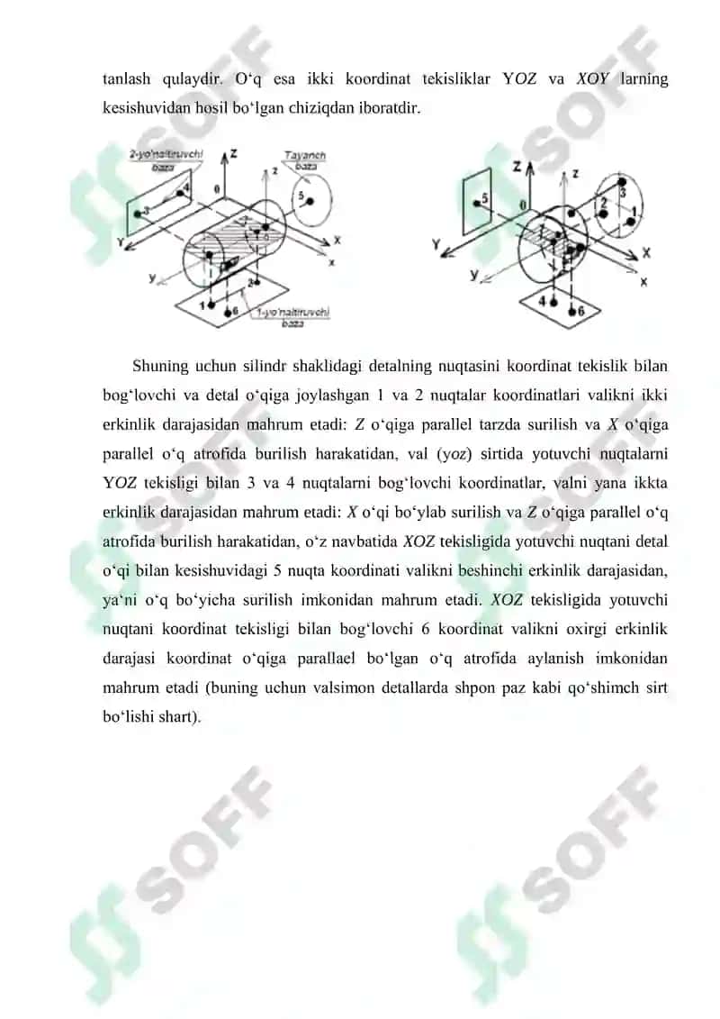 Detalga mexanik ishlov berish uchun texnologik bazalarni tanlash 5