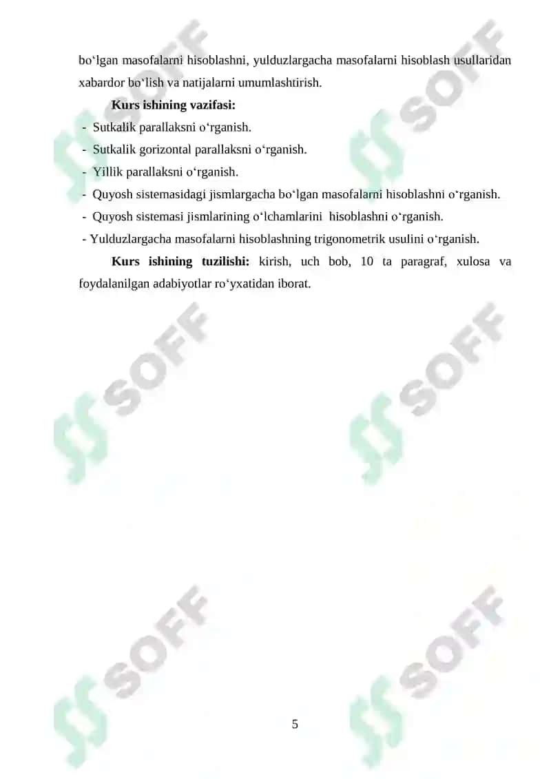 UMUMIY ASTRONOMIYA FANIDAN 5