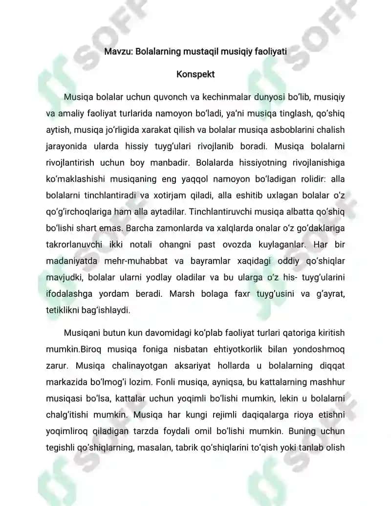 Maktabgacha yoshdagi bolalarga musiqiy tarbiya berish metodlari 5