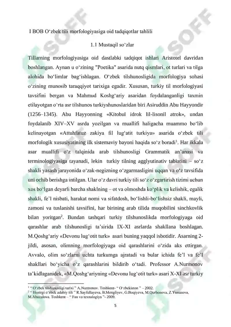 O‘ZBEK TILI MORFOLOGIK LUG‘ATINING LINGVISTIK TA‘MINOTINI YARATISH 5