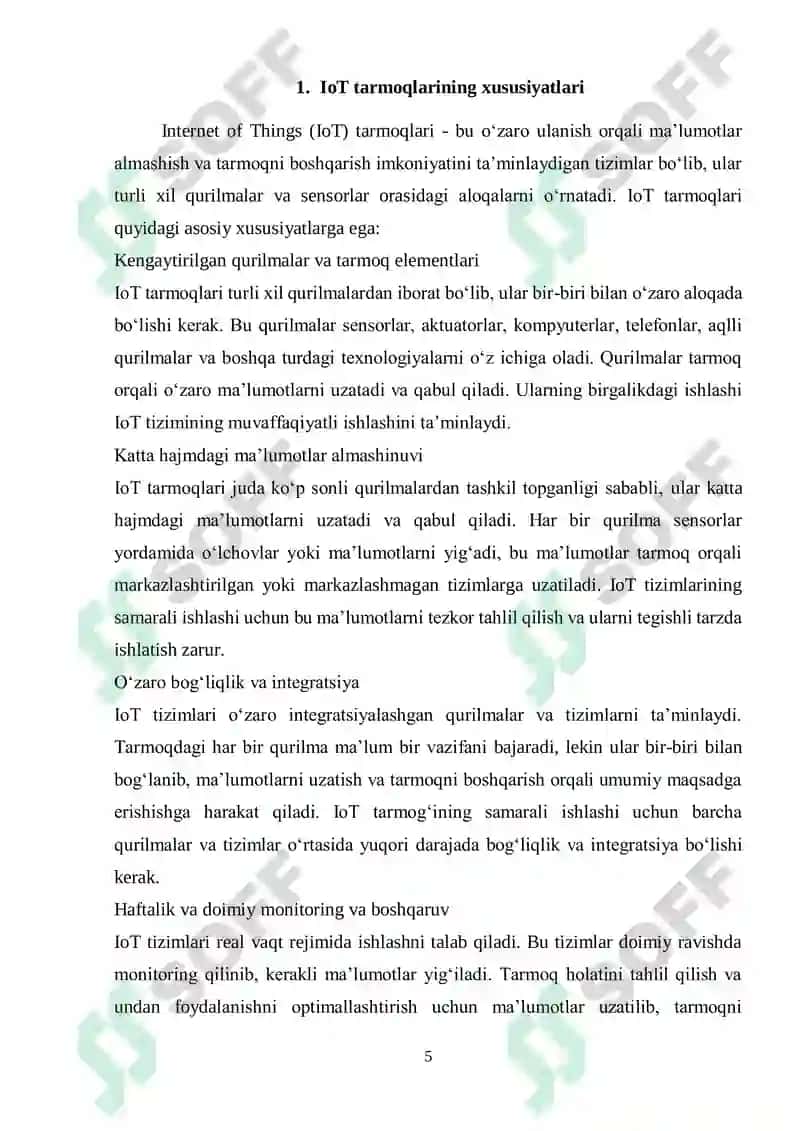 IoT tarmoqlarida tarmoqni avtomatik boshqarish tizimlari 5