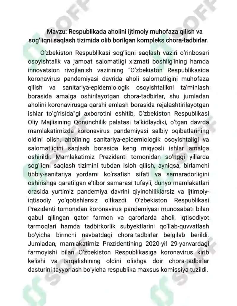 XX asrning 80-yillari soʻngida Oʻzbekistonda siyosiy, iqtisodiy va ijtimoiy muammolar 5