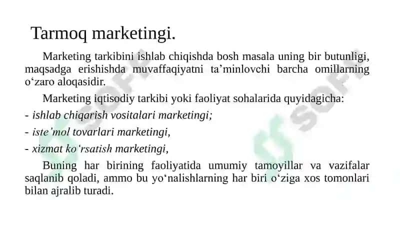 MАRKETINGNI TАRKIBIY TUZILISHI 5