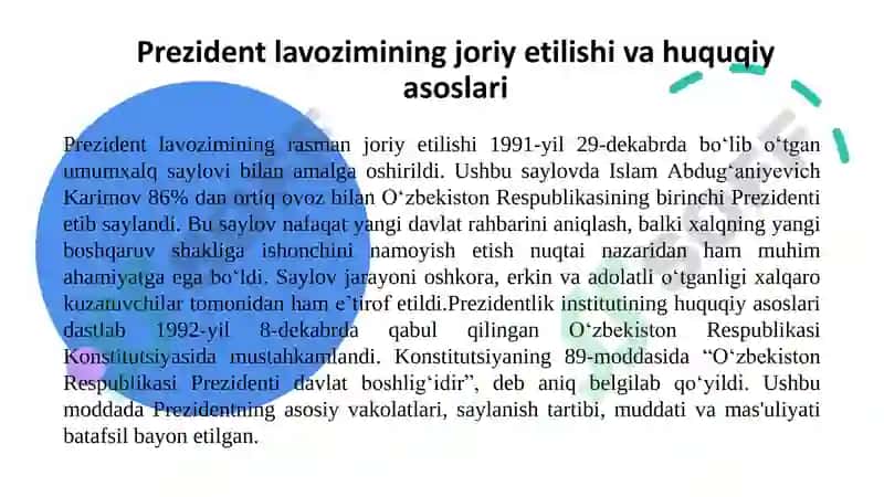 O'zbekiston Respublikasining Prezidenti 5