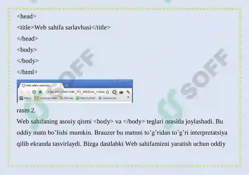 HTML DASTIRIDA “MEN SHIFOKORMAN” PORTFOLIOSINI YARATISH 5