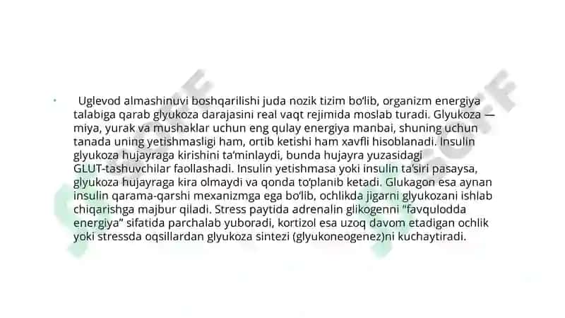 Uglevod almashinuvi 5