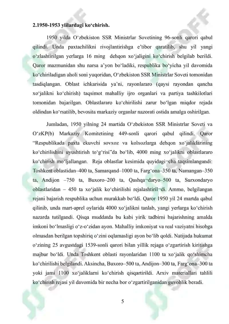 Sovet davri O’zbekistondagi migratsion jarayonlarning asosiy bosqichlari 5