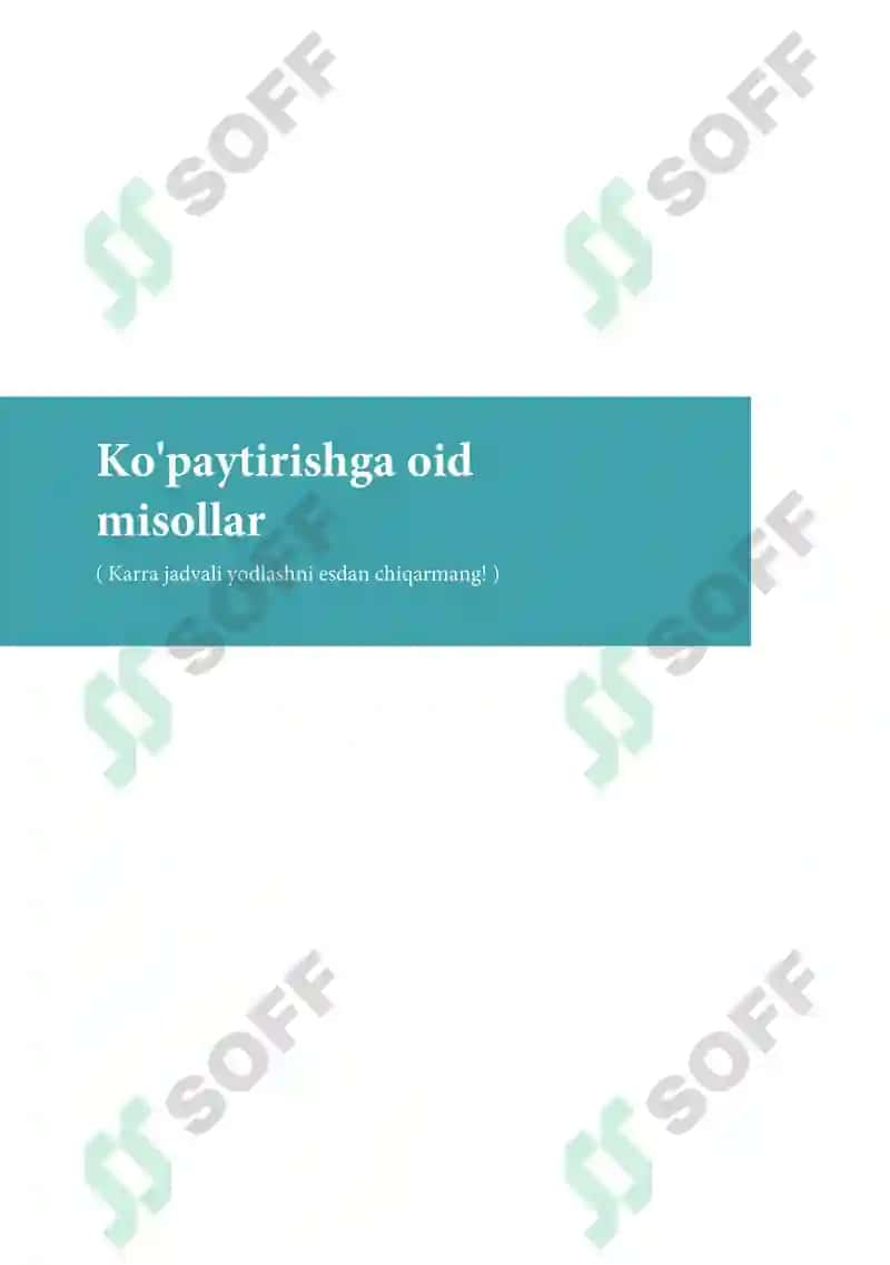 Bolajonlar uchun 1-6 sinf Matematik To‘plami: Geometrik shakllar va qiziqarli mashqlar 6
