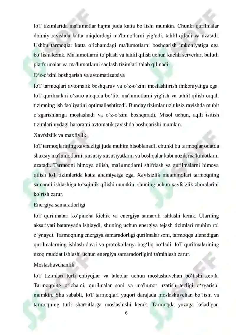 IoT qurilmalarida tarmoqdagi noaniqliklarni bartaraf etish 6