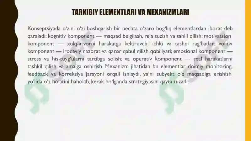 O.A. KONOPKINNING ONGI O‘ZINI O‘ZI BOSHQARISH KONTSEPTSIYASI. 6