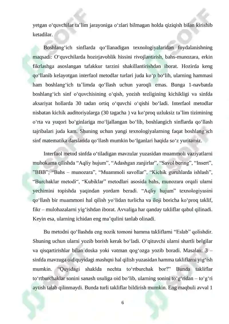 Ustun ko‘rinishida qo‘shish va ayirishni o‘rgatish metodikasi 6