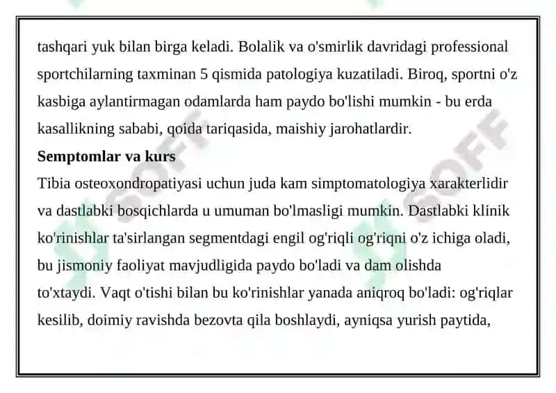Suyakning Osteoxondropatiyasi 6