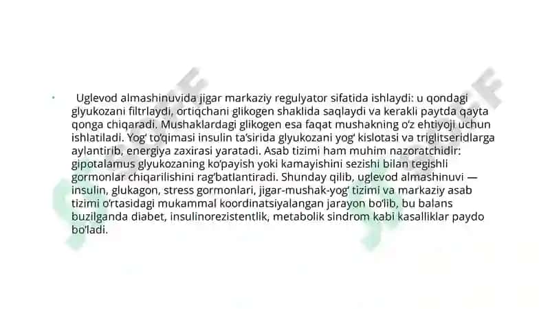 Uglevod almashinuvi 6
