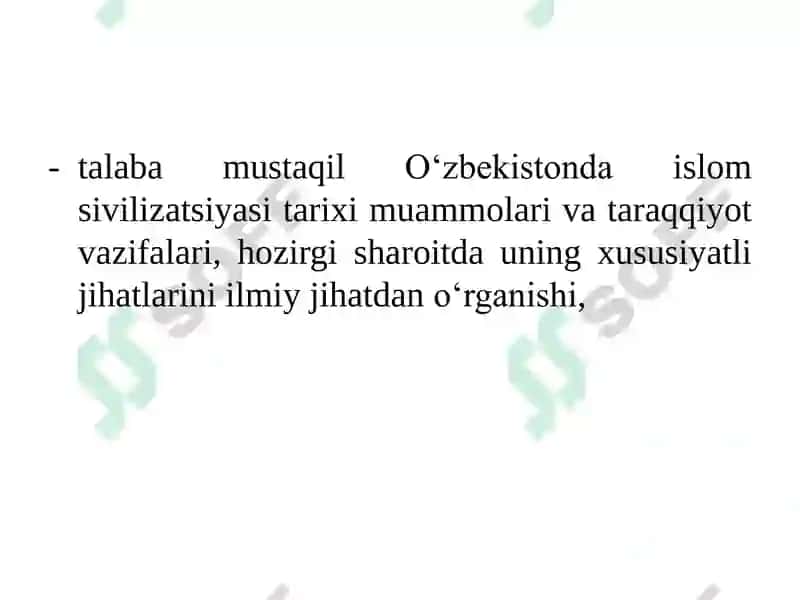 Islom sivilizatsiyasi tarixi 6