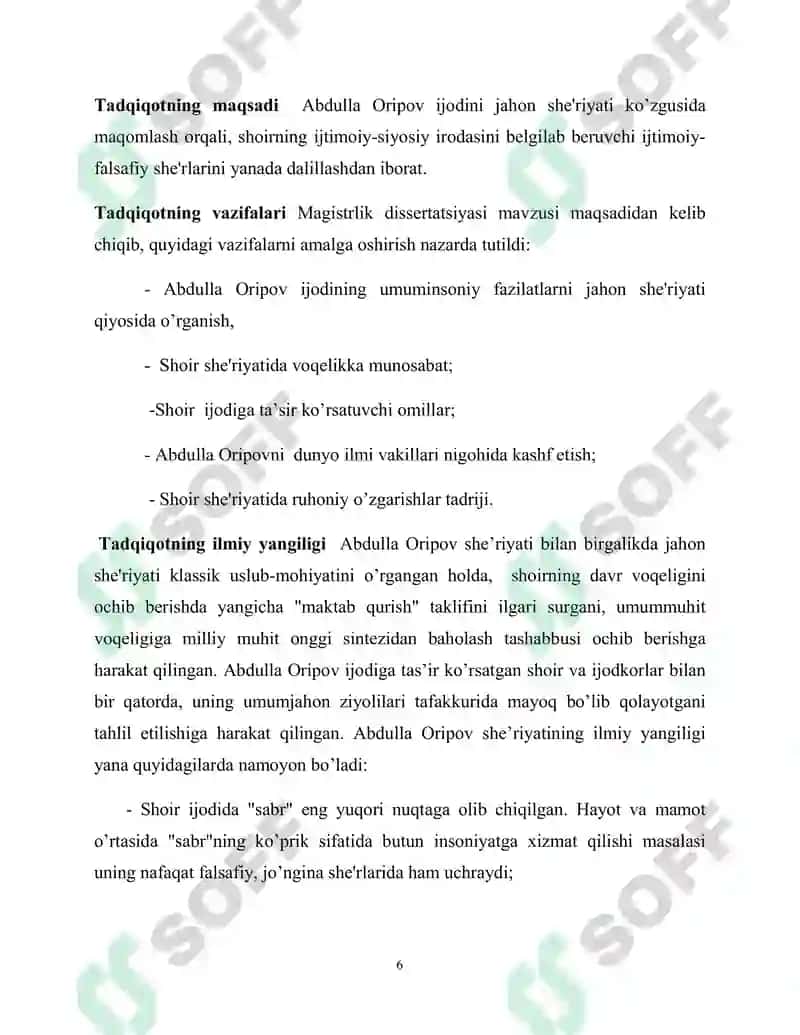 Abdulla Oripov Ijodining Jahon She'riyati Kontekstidagi Tadqiqi 6